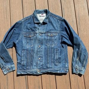 Vintage Caboose Denim Jacket Mens M/L 44 REG Made in USABlue Jean Trucker